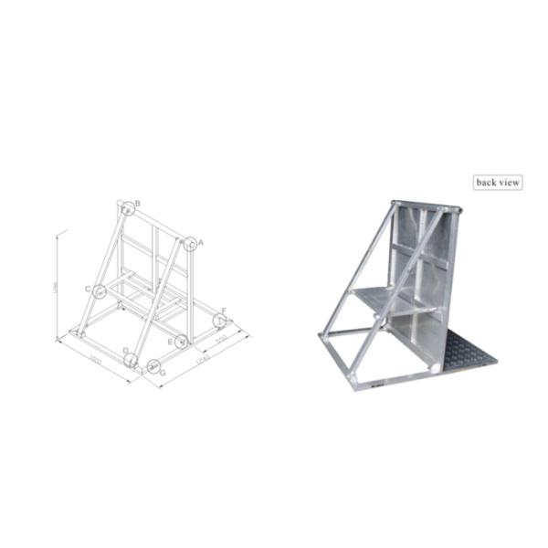 Aluminum Alloy Crowd Control Barrier Silver Folding Fence For Big Show