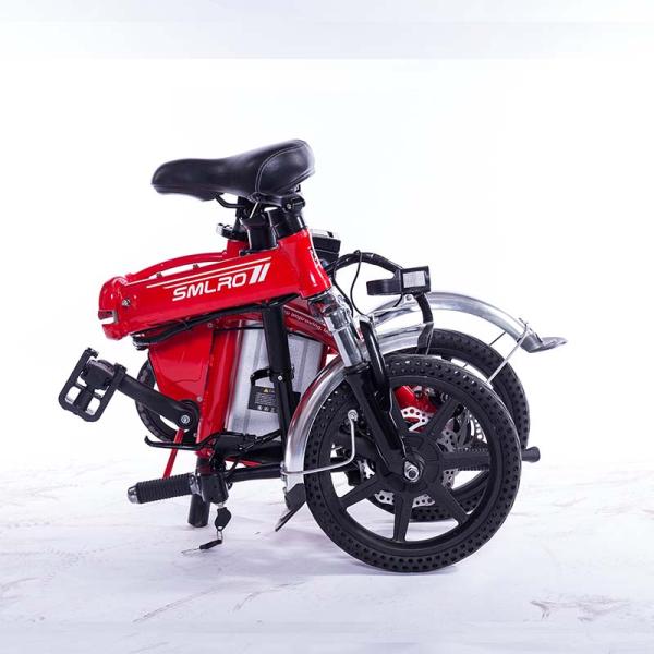 14 Inch Mini Aluminium Electric Bike , Folding Single Speed Electric Bicycle