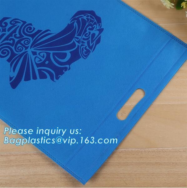 wholesale cheap customized recycled die cut 40 gsm non woven bag, Non-Woven Fabric Bottle T-Shirt Shopping Bag/ t-shirt