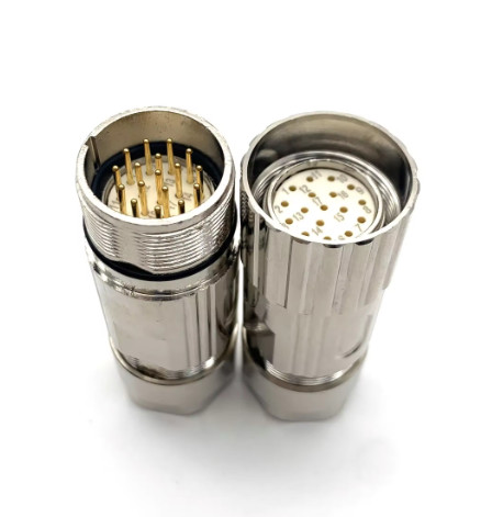 Siemens IP67 Waterproof Male Female 12 Pin M23 Circular Connector Etype Ptype
