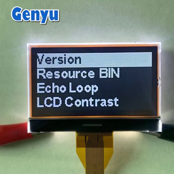 Square Round Programmable Monochrome STN/FSTN 12864 128*64 128X64 Graphic LCD Display with Customizable Backlight Color