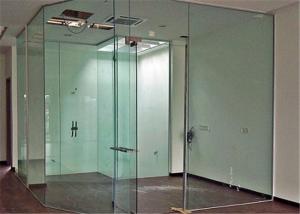 China Clear Flat Tempered Glass Partition Wall / Glass Partition Size Customized wholesale