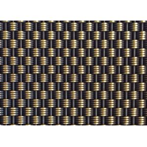 China Anti Bronze Weave Architectural Metal Mesh 4.6mm wholesale