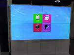 Customized 3x3 55" lcd video wall mounted advertising seamless digital signage