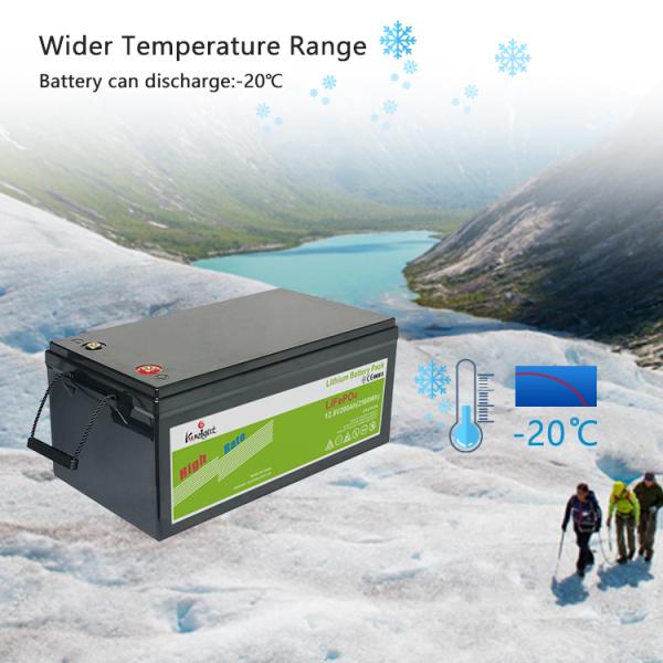 12.8v 200ah 12V LiFePO4 Battery IP65 high cycle life battery For Solar Home System