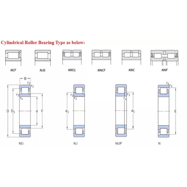 NU NJ Single Row Cylindrical Roller Bearing NF1007 1008 1009 NJ207 35x72x17mm