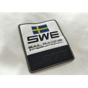 Buy cheap Custom Woven Clothing Labels Fabric Embroidered Patches Washable Feature from wholesalers