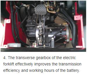 AC Drive Battery Powered Forklift , 4 Wheel Electric Forklift 2.5 Ton Lifting Capacity