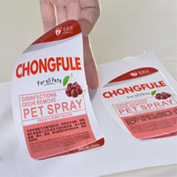 Waterproof Custom Label Stickers Self Adhesive For Food / Cosmetic