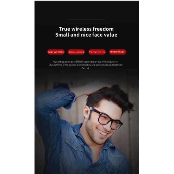 HiFi 6D Stereo Bluetooth 5.0 Tws Wireless Headphones Ipx6 Waterproof Headset Handfree Sport Bluetooth Earphone