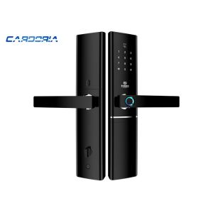 China Four Color Bluetooth Fingerprint Door Lock Zinc Alloy Material Anti Peep on sale
