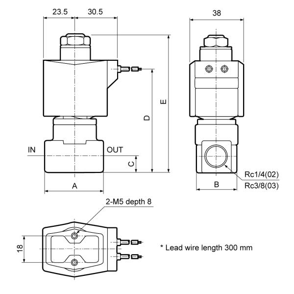 AB42 CKD Type Normally Opened Direct Acting Solenoid Valve 2 Port Single Unit