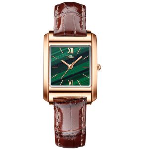 Luxury Copper Material Dial Quartz Wrist Watch Men Mesh Strap Skeleton