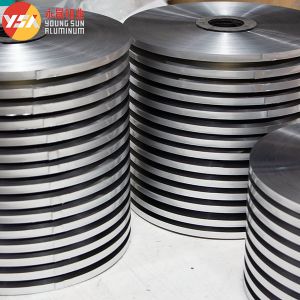 China AL PET Cable Aluminum Single Silver Wrapping Laminated Film Coil Strip wholesale