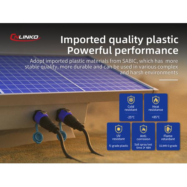CNLINKO LP20 USB 3.0 ip68 Waterproof Industrial Plastic Dual Wire Connectors