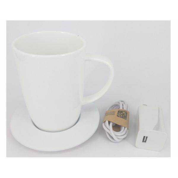 Ceramic ember Desktop Smart Cup With Wireless Charging Pad Customized Color