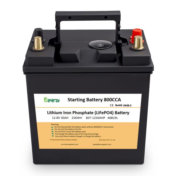 Lithium Car Starting Battery 12v Car Batteries Rechargeable 12.8v 30ah 42ah Start Car Battery