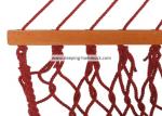 Double Size Soft Home Polyester Rope Hammock With Spreader Bars Garnet Red