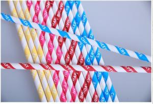 China Hot sale Party Decorate food grade material Colorful  Paper Straws wholesales wholesale