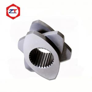 China Melting Zone Extruder Screw Elements Tool Steel / 38CrMOAla Material High Hardenability OD 71mm Cpm Pellet Mill Parts on sale