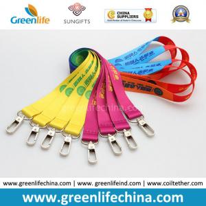 China ID Card Accessories Fashionable Full Colors Custom Heat Tranferred Printing Polyester Lanyards on sale