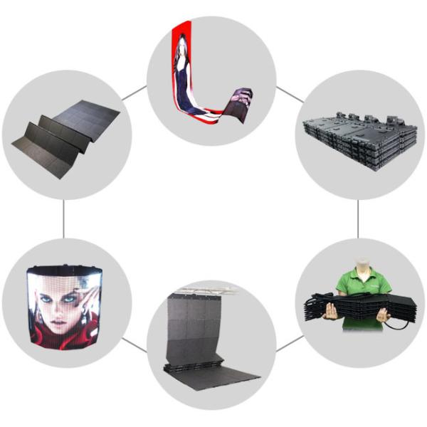 Indoor Advertising Display Screens 6mm Totem LED Video Curtain 768X1728 mm For Shop Window