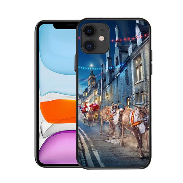 Merry Chrismas Design Iphone XR Shockproof Case Fully Wrapped Photo Print Holiday Gift