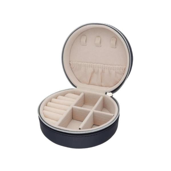 Fashion Solid Luxury Portable PU Leather PVC Cardboard Jewelry Jewellery Set Gift Packaging Packing Travel Holder Organizer Mini Box for Women Girls