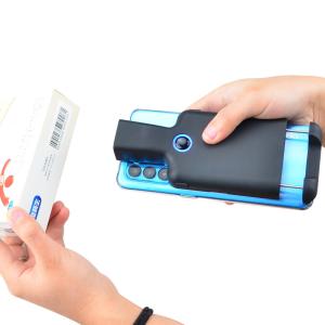 China 1/6 Mobile Phone 2D Back Clip Bluetooth Portable QR Wireless Barcode Scanner Support Phone wholesale