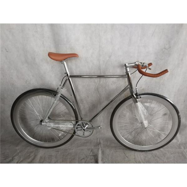 KMC Chain Black 700C Single Speed Track Bicycle for Men Vintage Fixed Gear Bike