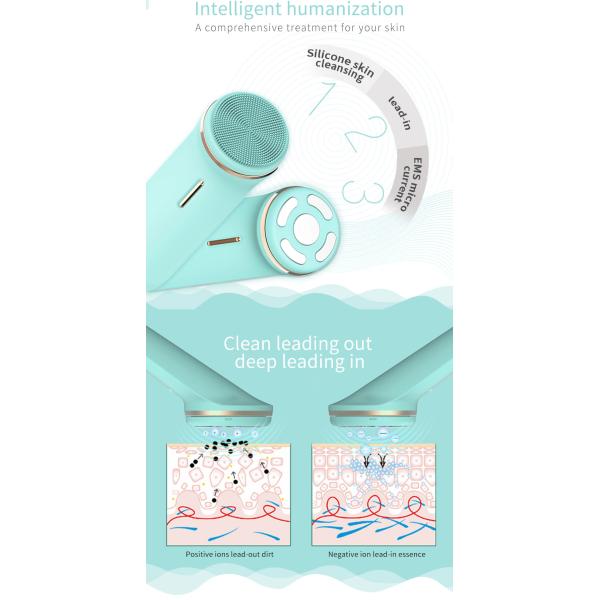 Silicone Facial Cleaning Brush Beauty Cleanser Vibrating Electric IPX7