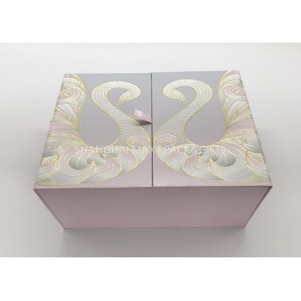 Curated Pretty Branded Gift Boxes , Deluxe Personalized Gift Boxes For Weddings 2 Sides Opening