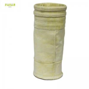 China 850gsm Fiberglass Needled Felt Filter Bag For Lime Kilns Filtration Dust Collection wholesale