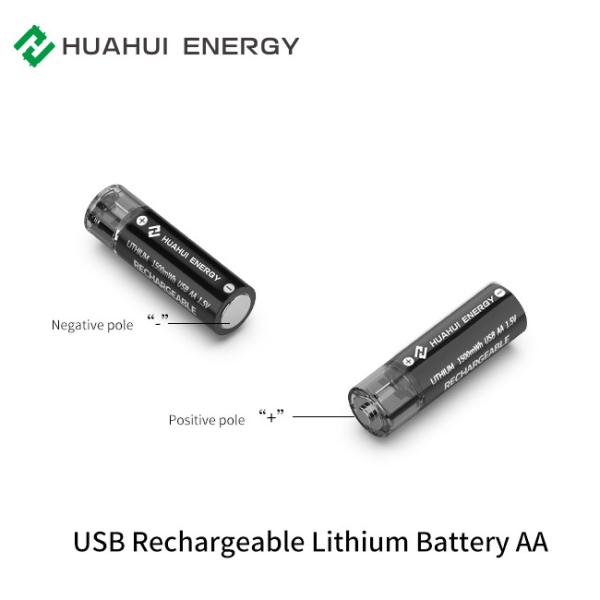 Customized Rechargeable USB Battery , AA 02 1.5v Type C Double Aa Rechargeable Battery