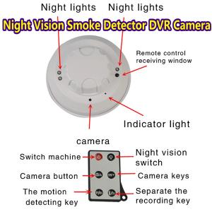 China Remote Control Smoke Detector Covert Hidden Spy DVR Camera W/ Night Vision+Motion Detect on sale