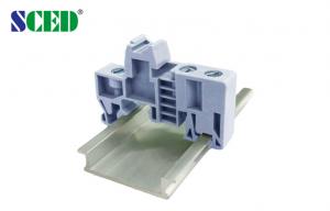 China 9.5mm Thickness Din Rail Terminal Blocks Accessory Fixed Ending Connector on sale