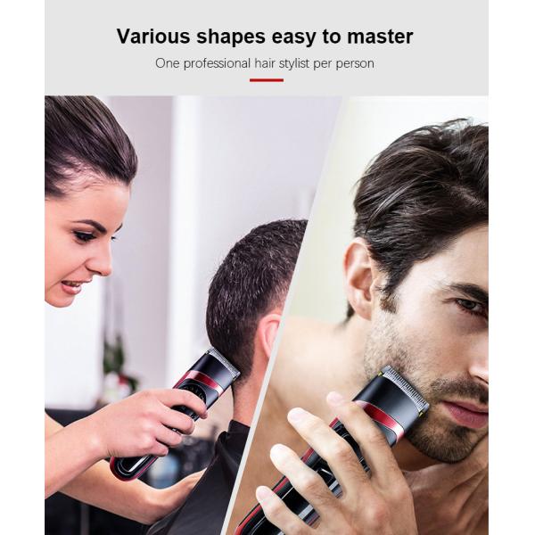 2200mAh Electric Hair Trimmer , 100v-240v Waterproof Hair Clippers Rechargeable