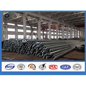 China 25FT Q355 Steel Material Galvanized Electric Power Steel poles wholesale