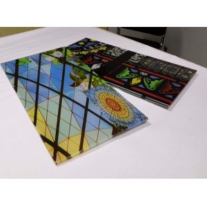 China Interior Doors Decorative Glass Printed Mini Animal Figurine Glass Decorative Flat Glass 6mm 8mm 10mm 12mm 15mm 19mm For Home Decoration wholesale