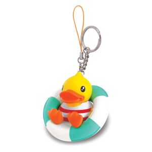 China Mini Cute Promotional Plastic Keychain Duck Shaped OEM ODM on sale