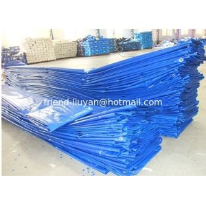 China Blue Polyethylene Tarp Sheet 80gsm Tarpualin Cover PE Woven Fabric wholesale