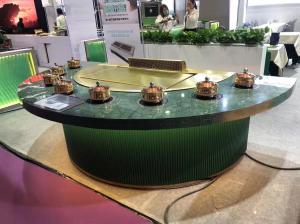 China Commercial Indoor Teppanyaki Grill Table With Sunken Exhaustion wholesale