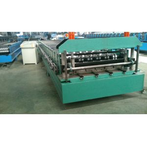China 5.5 Kw Steel Metal Roof Roll Forming Machine With Manual , Decoiler Machine on sale