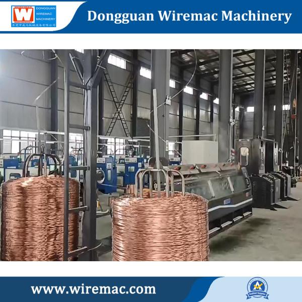 Straight Line Wet Type Dual Wire Drawing Machine With Online Annealer