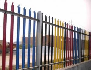 China Euro Style Free Standing Wrought Iron Fence Panels , Metal Palisade Fencing on sale