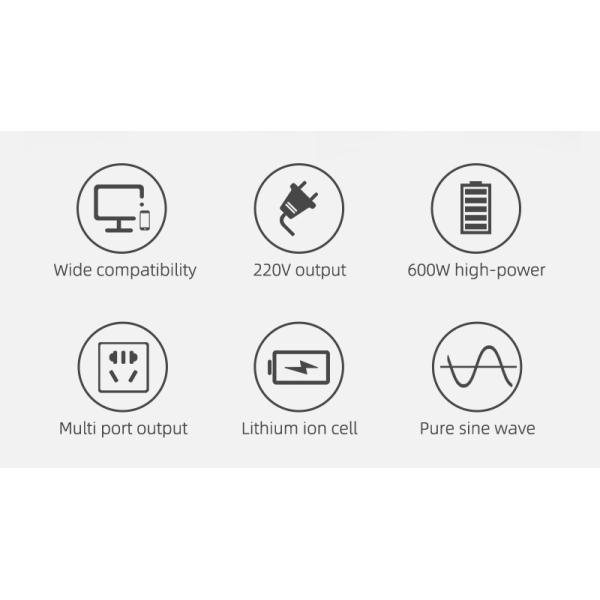 Emergency 600w Portable Solar Power Generator PWM Controller
