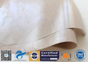 China FDA Approved Beige PTFE Coated Fiberglass Fabric For BBQ Grill Mat wholesale