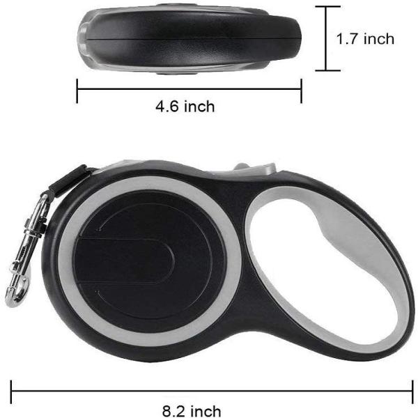 Pink 10m Retractable Dog Lead Heavy Duty Extendable Dog Leash