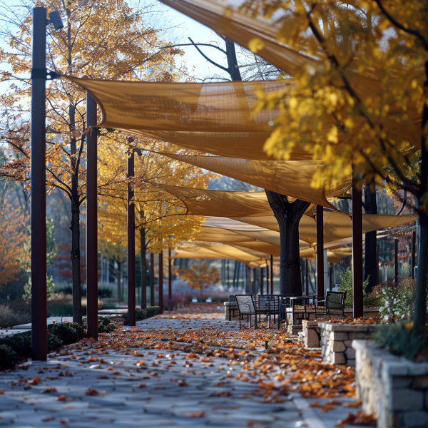 Tension Membrane Structure For Park Recreation Facilities Versatile Shade Solutions