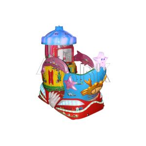 Rocking Kids Coin Operated Game Machine Fiber Glass Material Durable